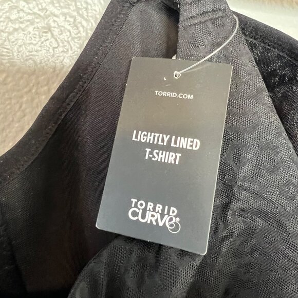 Torrid Curve Lightly Lined T-Shirt Bra Size 42C Black Leopard Underwire NWT - Picture 5 of 10